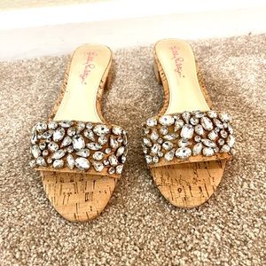 Lily Pulitzer Trish Sandal Gold with Cork